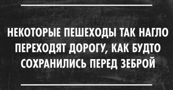 Прикол про пешеходов